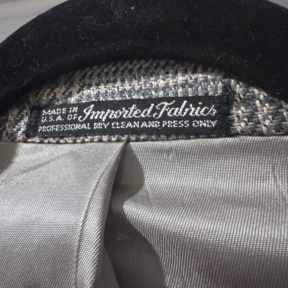 Vintage Men’s Warren Sewell Plaid Suit Blazer |  Made in USA | 42R - Picture 5 of 7